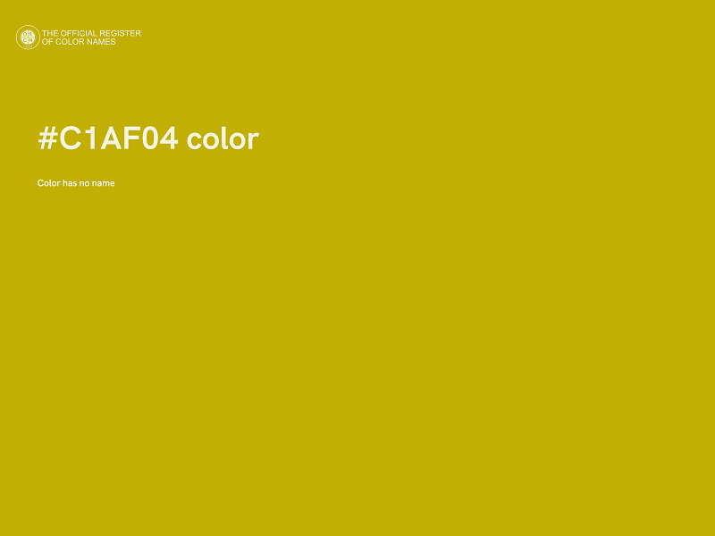 #C1AF04 color image