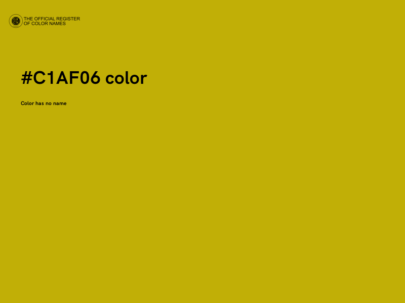 #C1AF06 color image