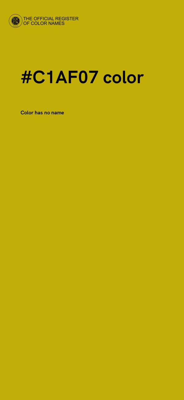 #C1AF07 color image