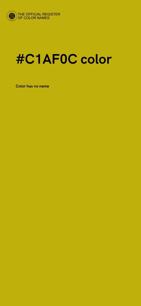 #C1AF0C color image