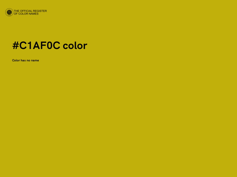 #C1AF0C color image