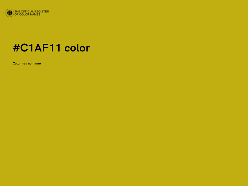 #C1AF11 color image