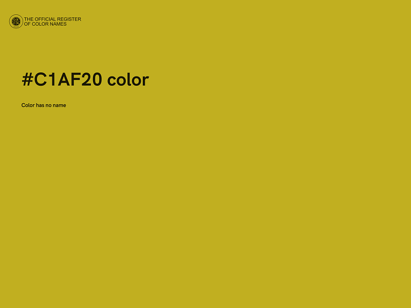#C1AF20 color image
