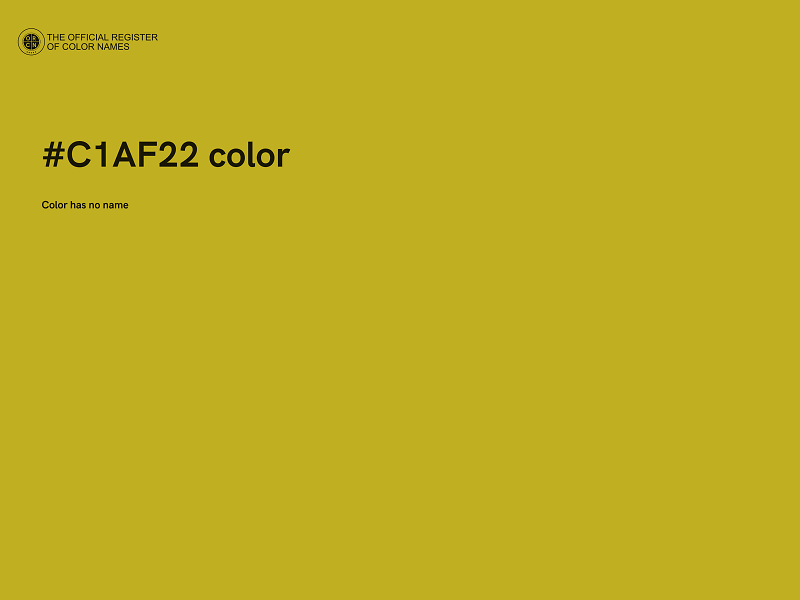 #C1AF22 color image