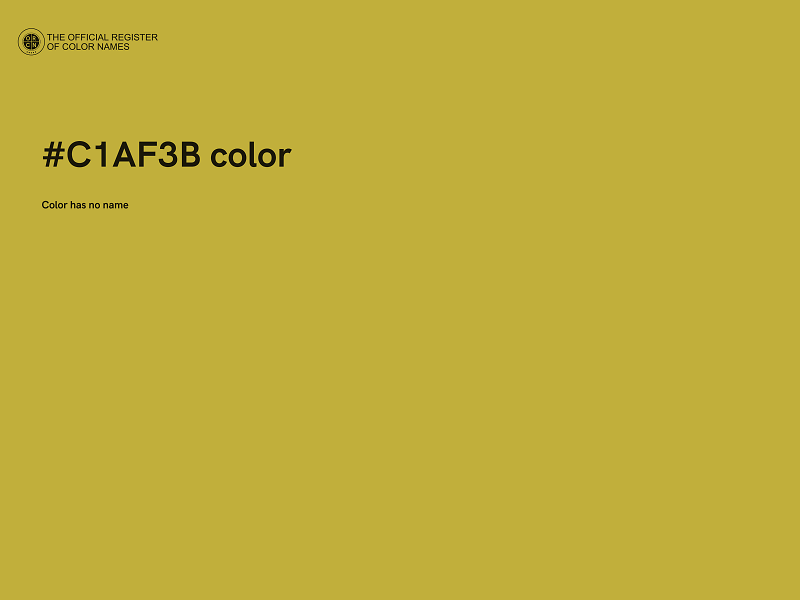 #C1AF3B color image
