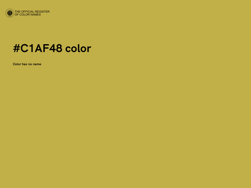 #C1AF48 color image