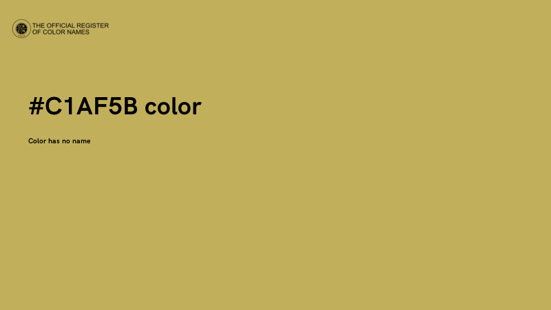#C1AF5B color image