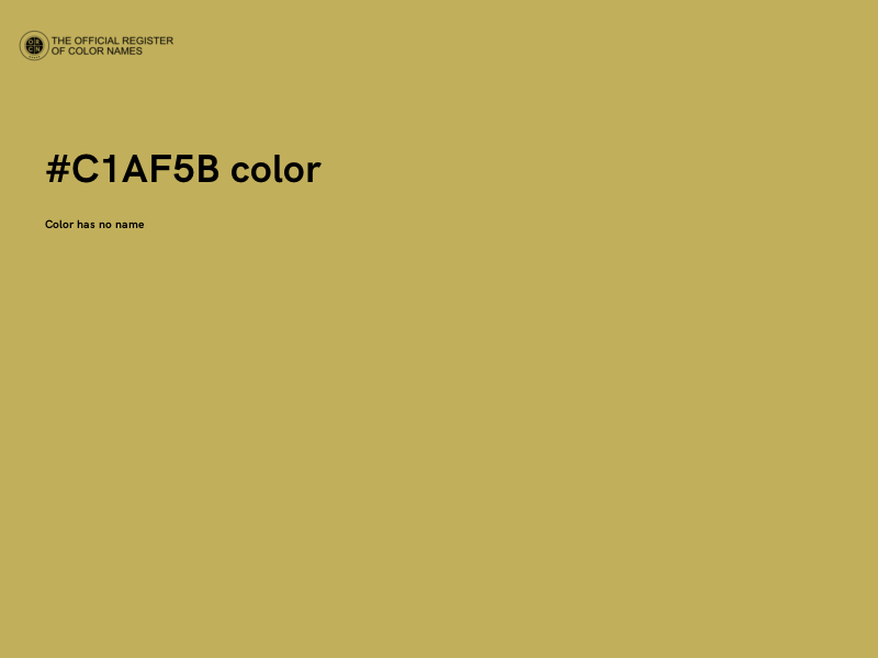 #C1AF5B color image