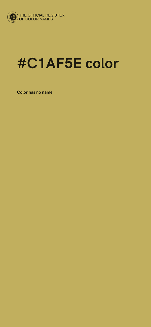 #C1AF5E color image