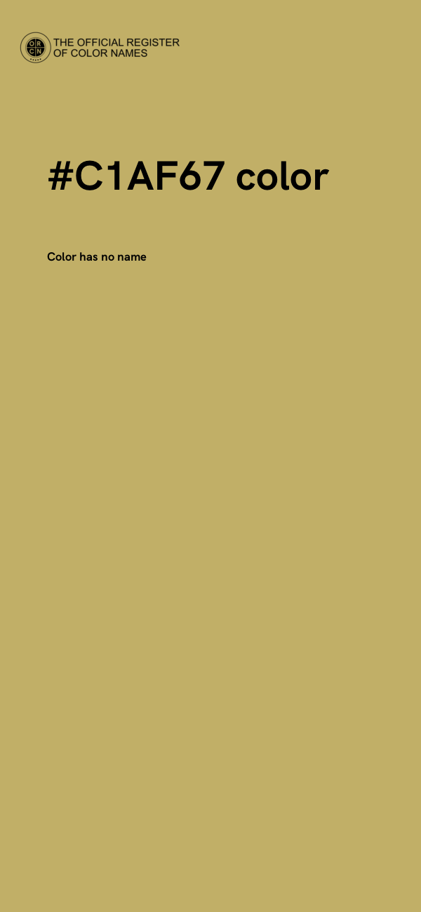 #C1AF67 color image