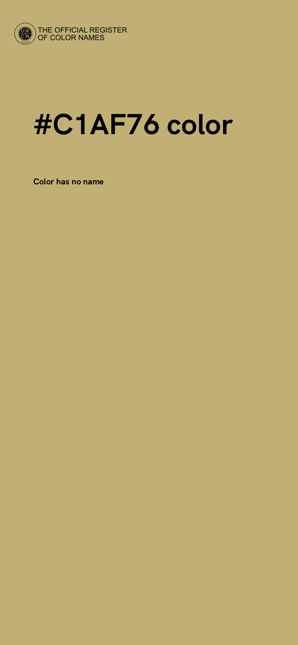#C1AF76 color image