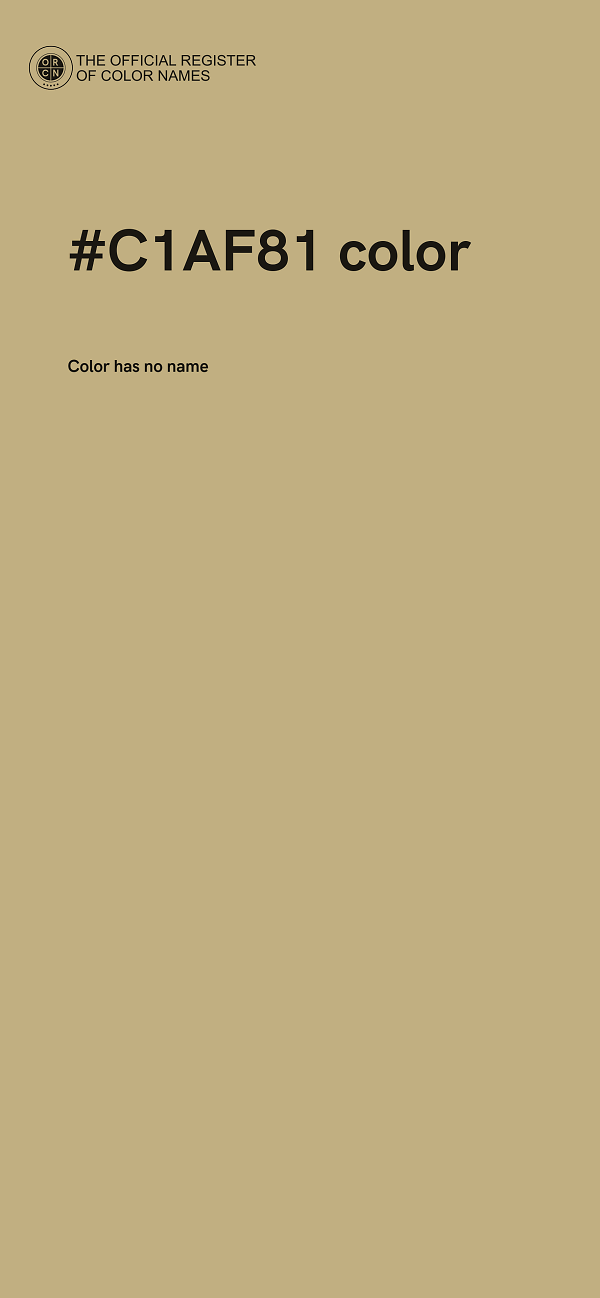 #C1AF81 color image