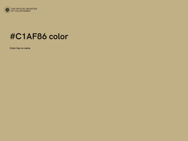 #C1AF86 color image