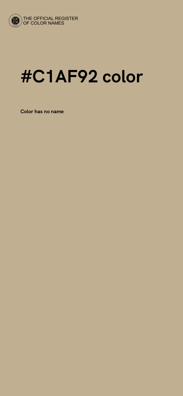 #C1AF92 color image