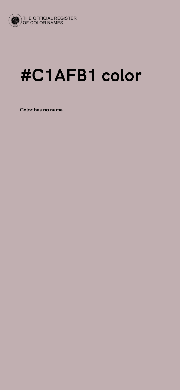 #C1AFB1 color image