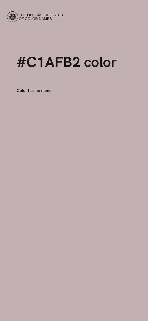 #C1AFB2 color image