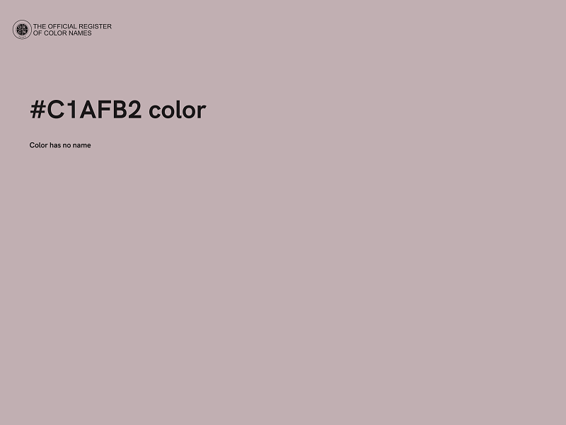 #C1AFB2 color image