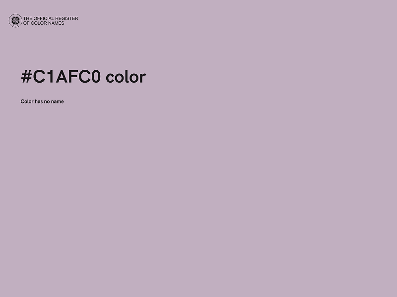 #C1AFC0 color image