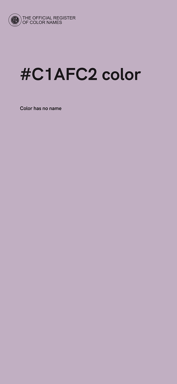 #C1AFC2 color image