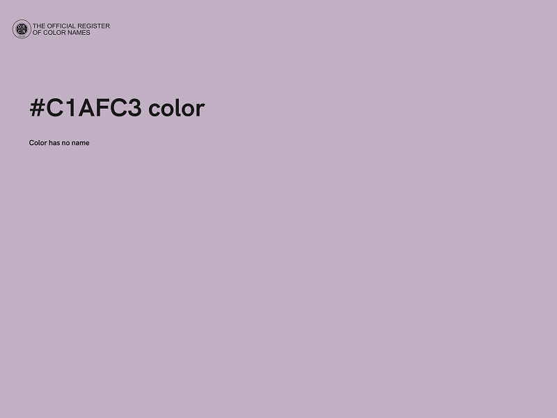 #C1AFC3 color image