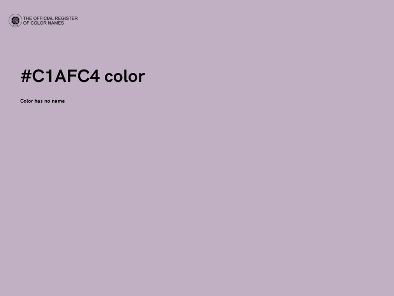 #C1AFC4 color image