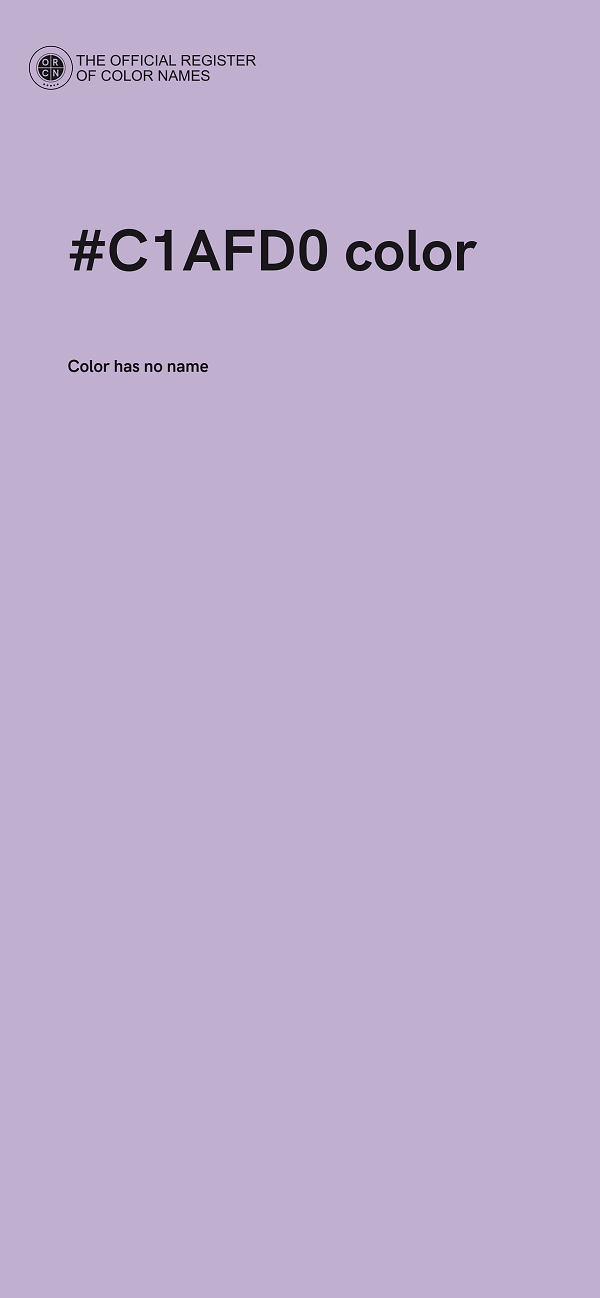 #C1AFD0 color image