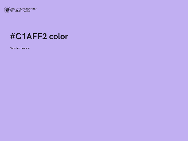 #C1AFF2 color image