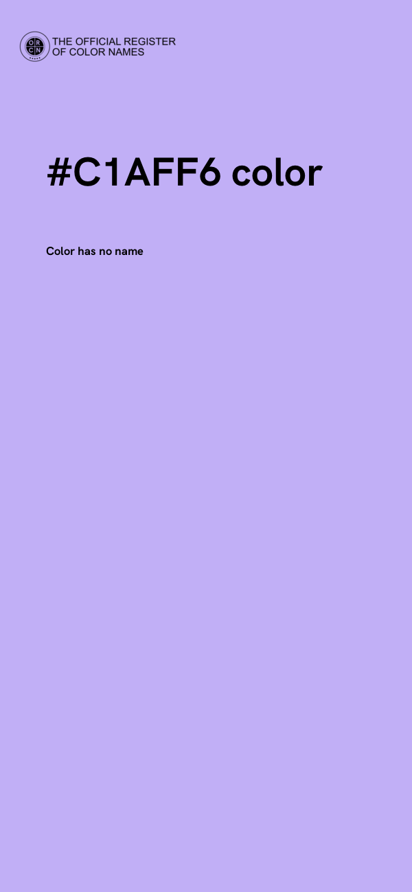 #C1AFF6 color image