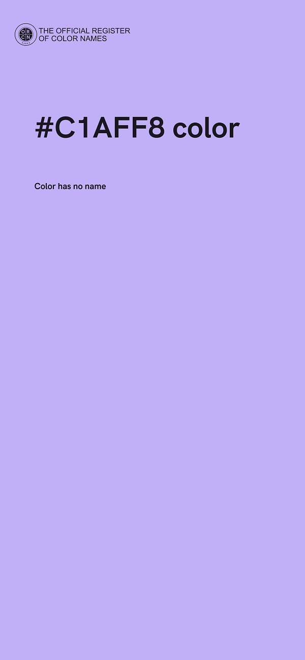 #C1AFF8 color image