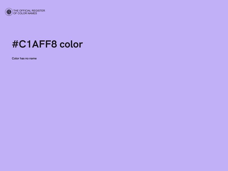 #C1AFF8 color image
