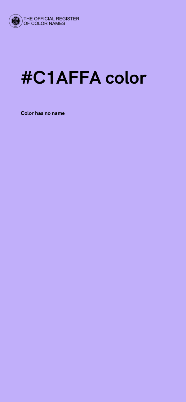 #C1AFFA color image