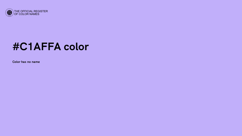 #C1AFFA color image
