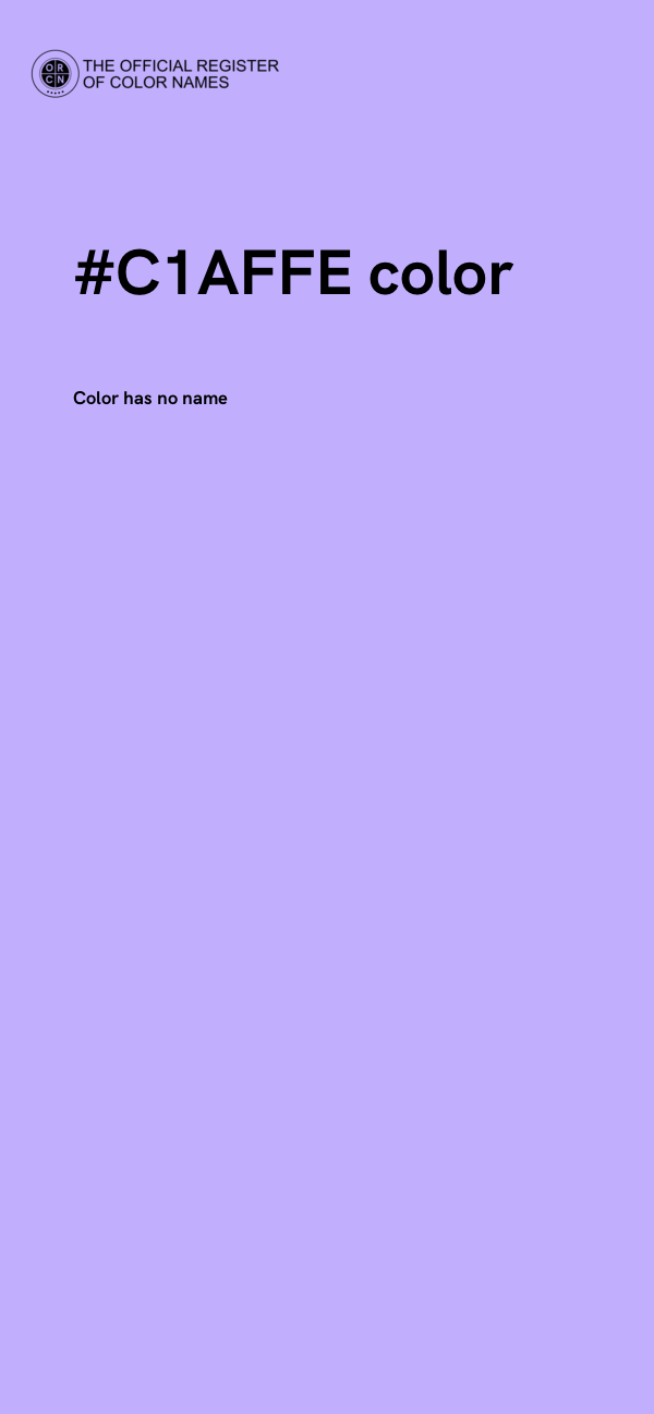 #C1AFFE color image