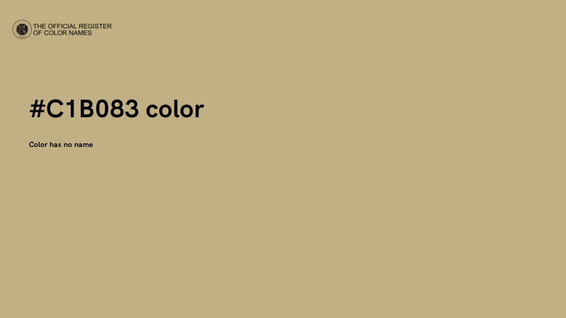 #C1B083 color image