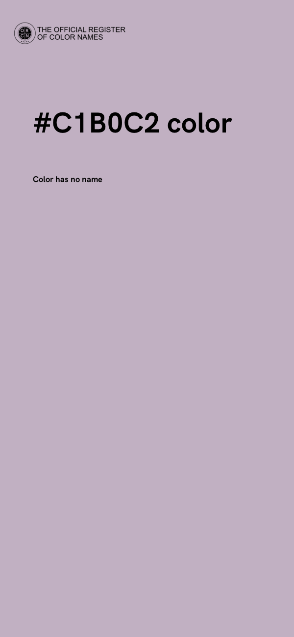 #C1B0C2 color image