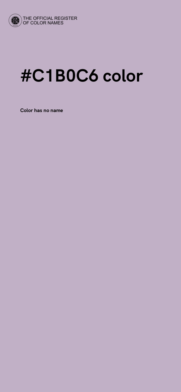 #C1B0C6 color image