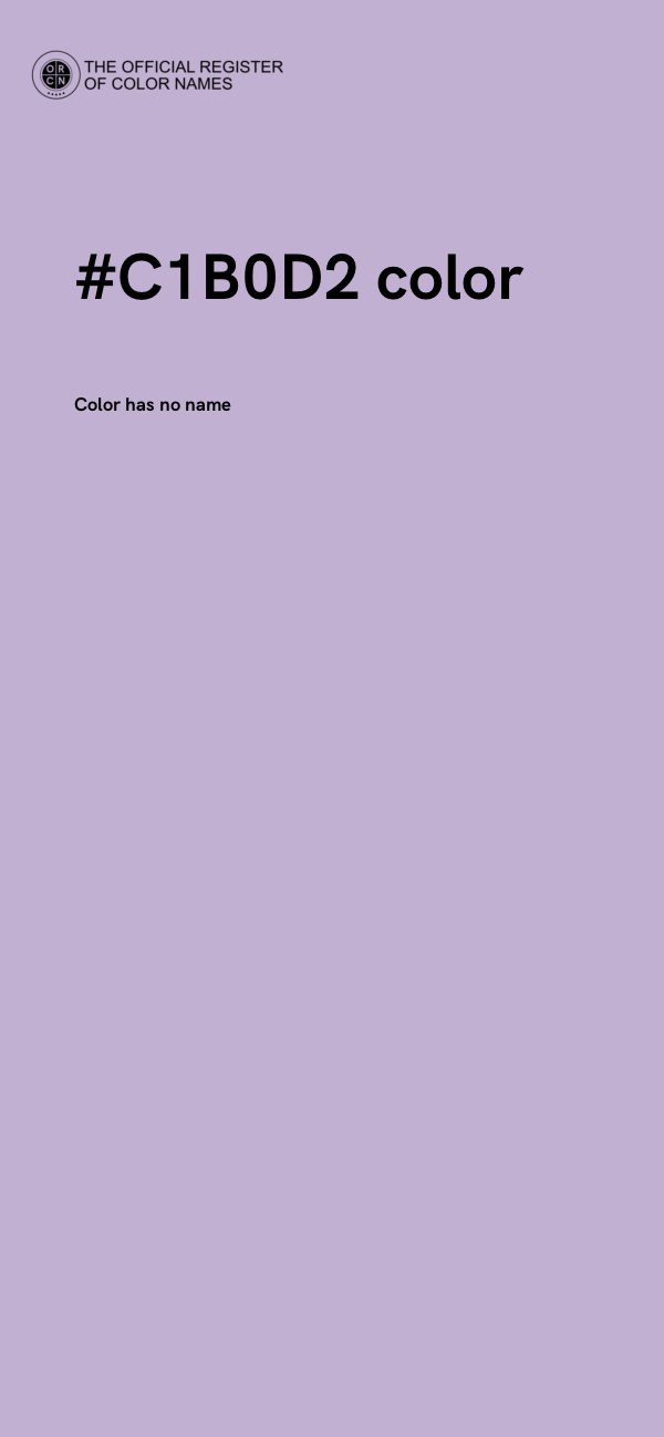 #C1B0D2 color image