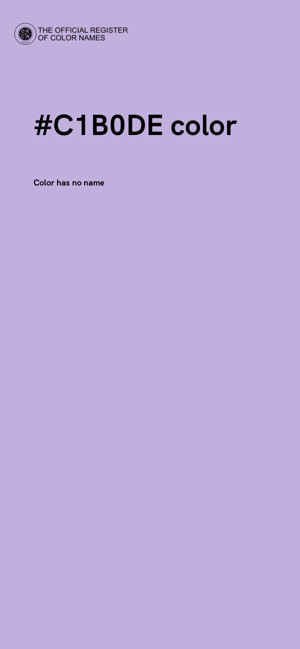 #C1B0DE color image