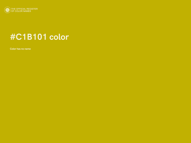 #C1B101 color image