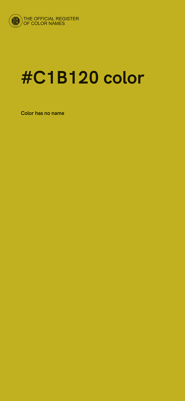 #C1B120 color image