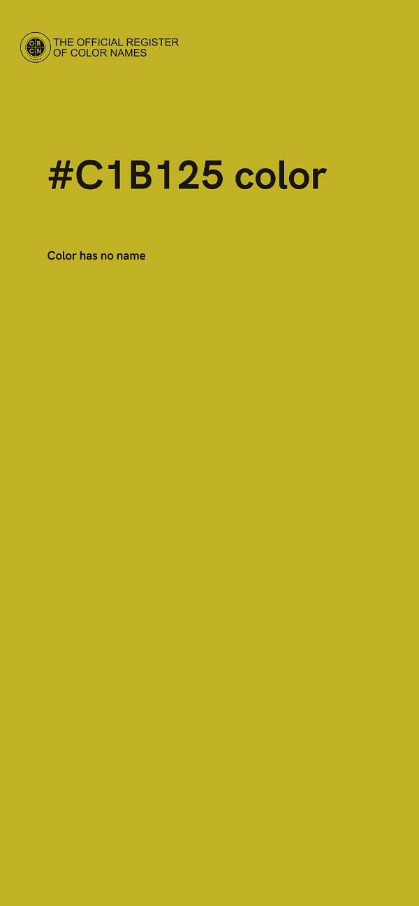 #C1B125 color image