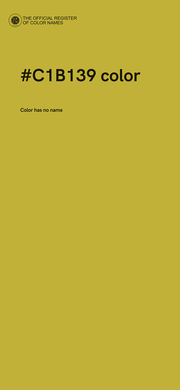 #C1B139 color image