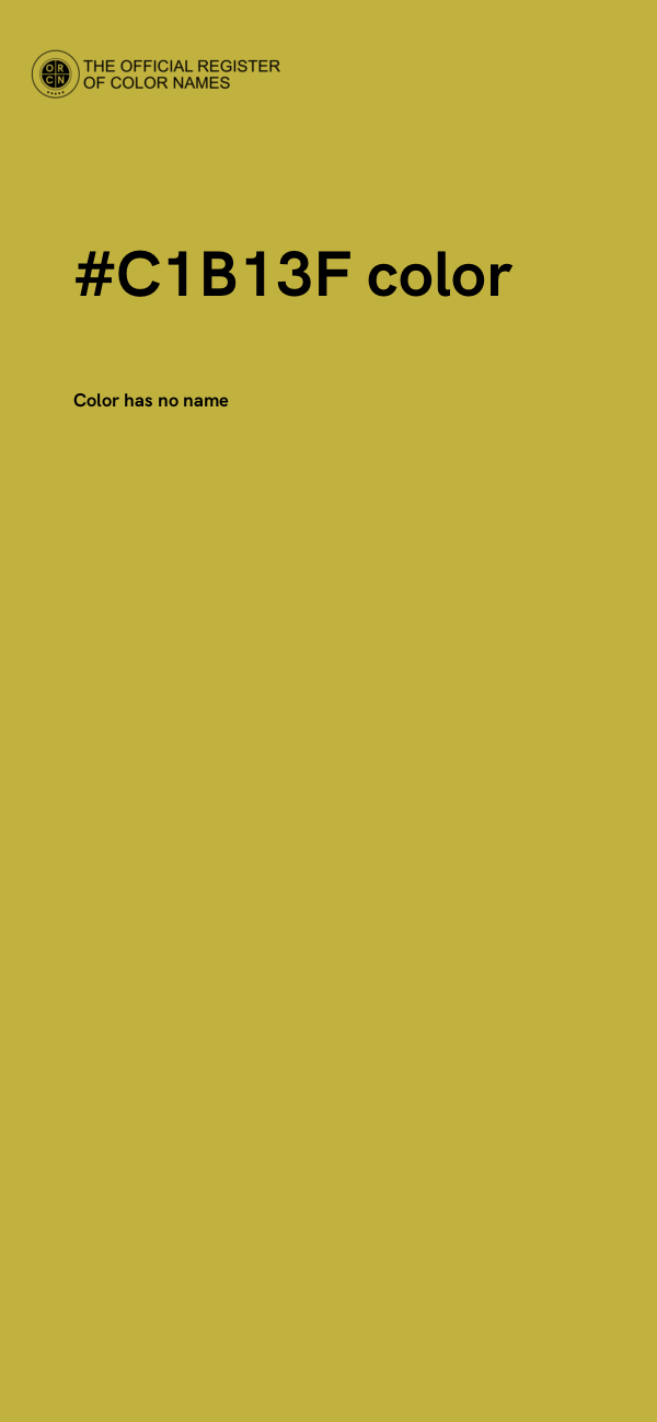 #C1B13F color image