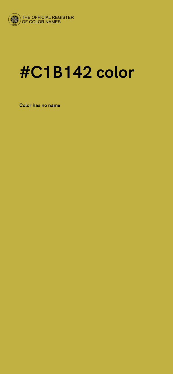 #C1B142 color image
