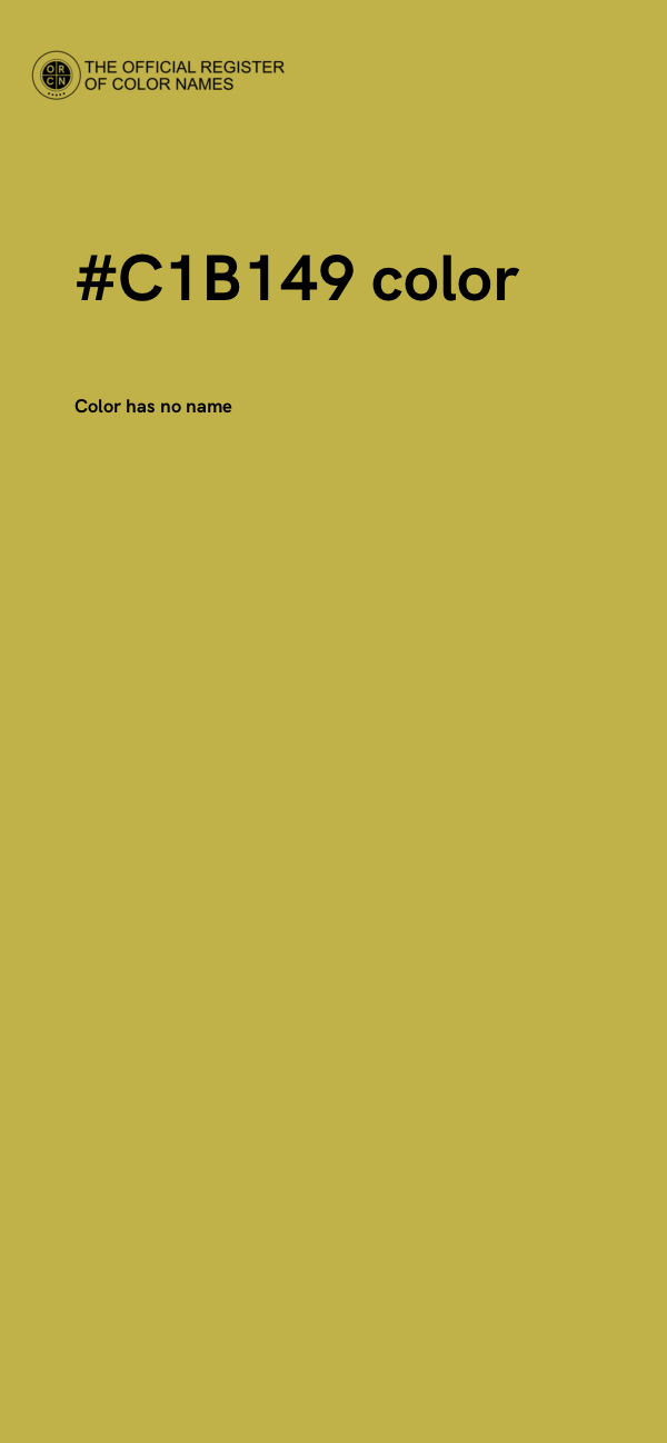 #C1B149 color image