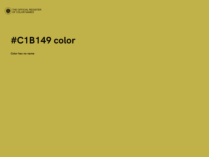 #C1B149 color image