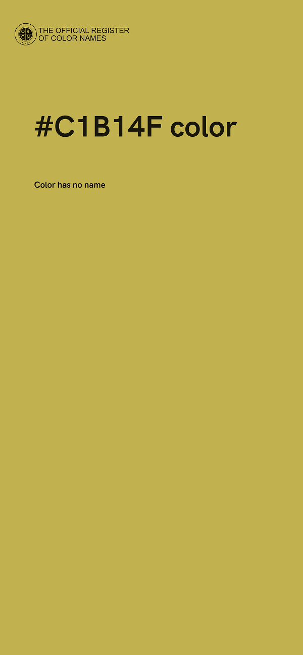 #C1B14F color image
