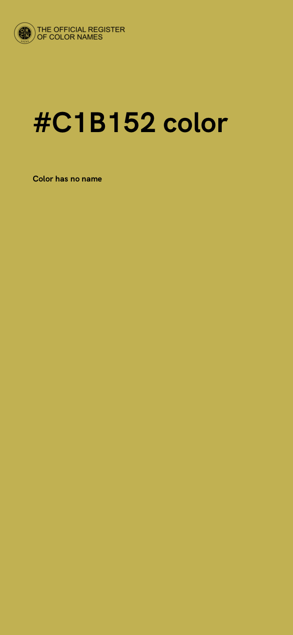 #C1B152 color image