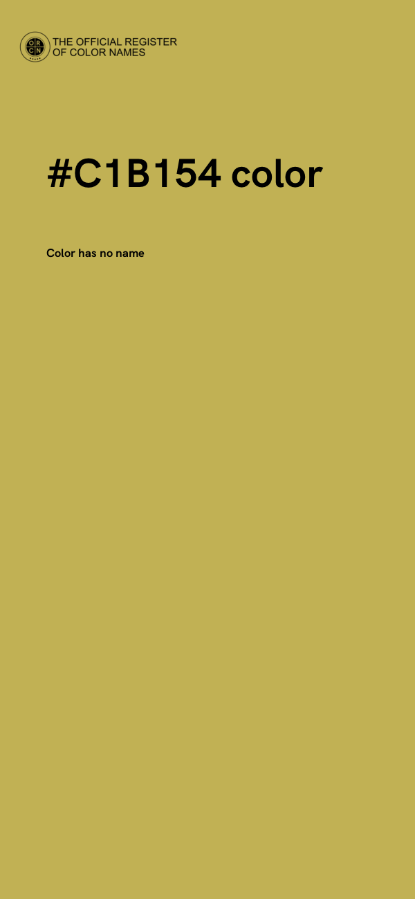 #C1B154 color image