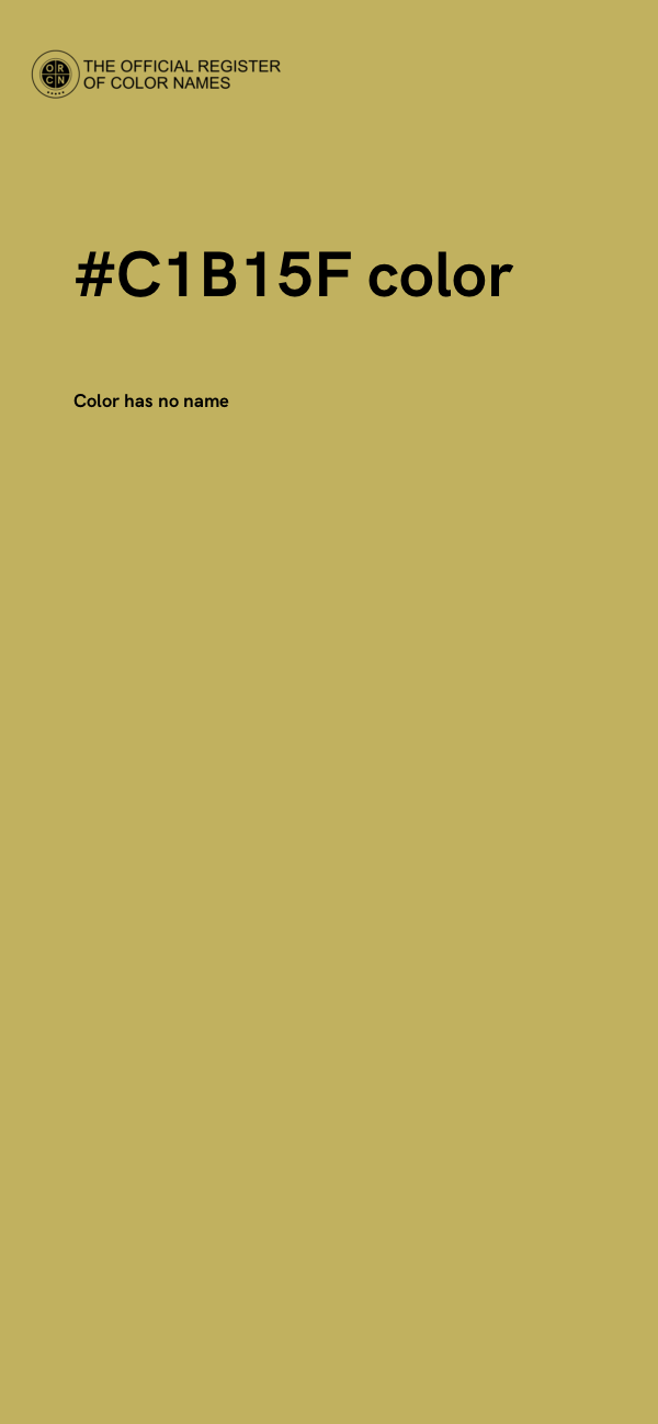 #C1B15F color image
